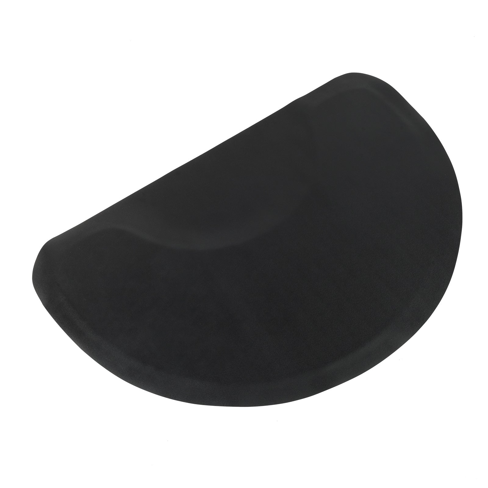 KTX-810515 Anti-Fatigue Black Salon Mat with Round Cutout, 3ft x 4.5ft, PVC & High-Density Foam