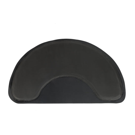 KTX-810515 Anti-Fatigue Black Salon Mat with Round Cutout, 3ft x 4.5ft, PVC & High-Density Foam
