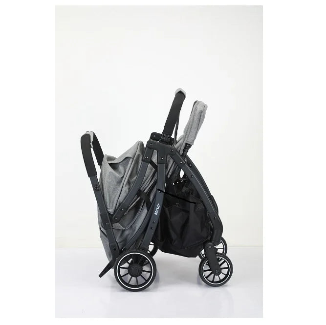 KTX-484755 Compact Folding Baby Stroller with Adjustable Backrest and Canopy for Easy Travel