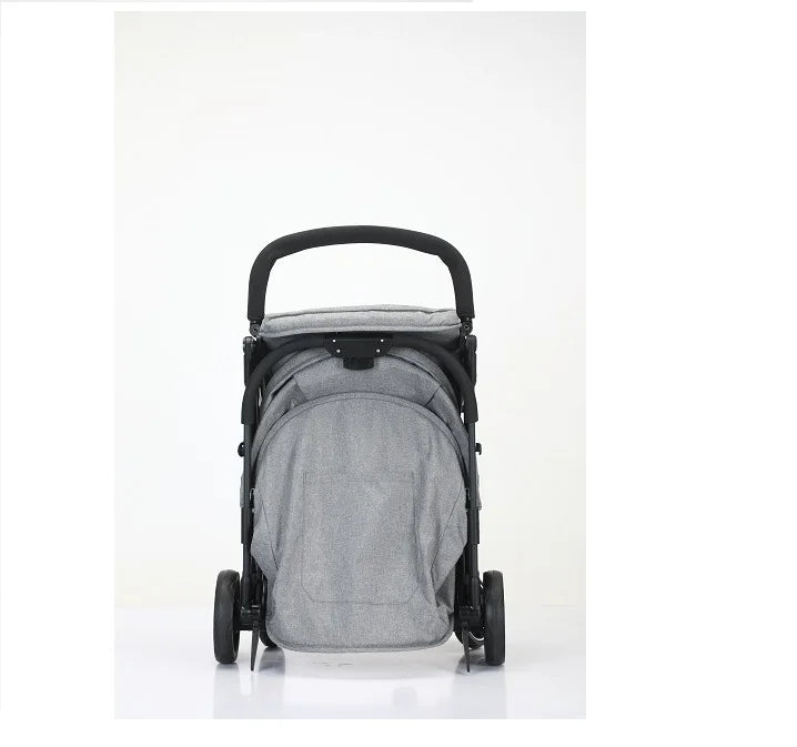 KTX-484755 Compact Folding Baby Stroller with Adjustable Backrest and Canopy for Easy Travel