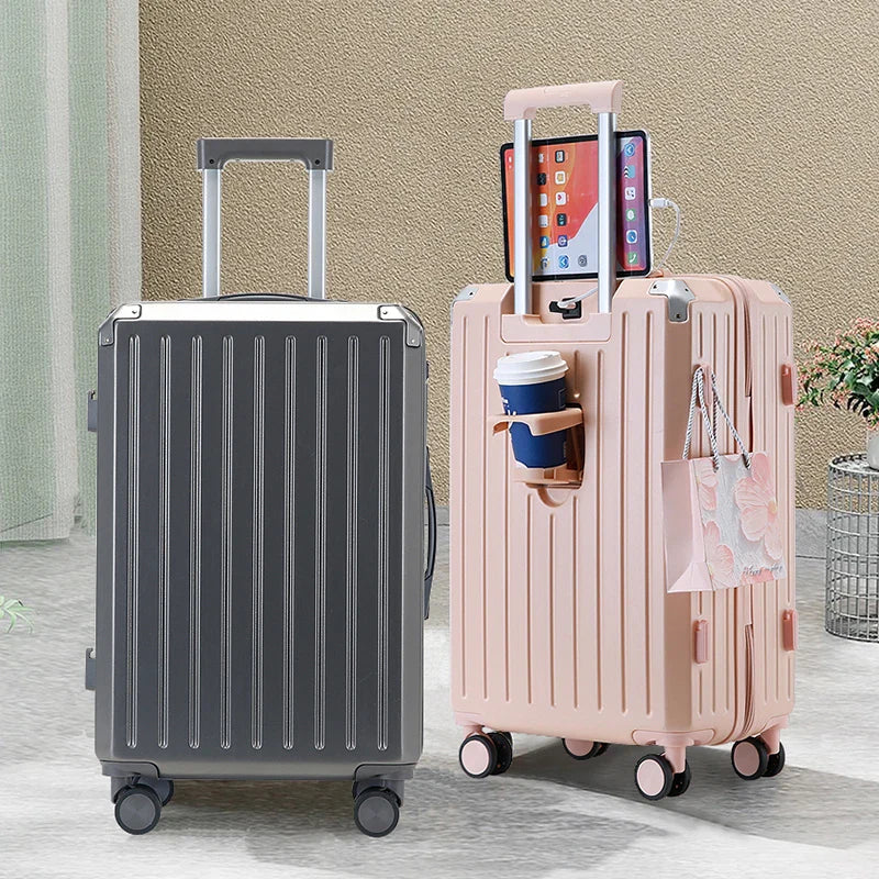 KTX-390099 Custom ABS Trolley Carry-On Luggage Set - 14, 20, 24, 28 Inch Travel Cases