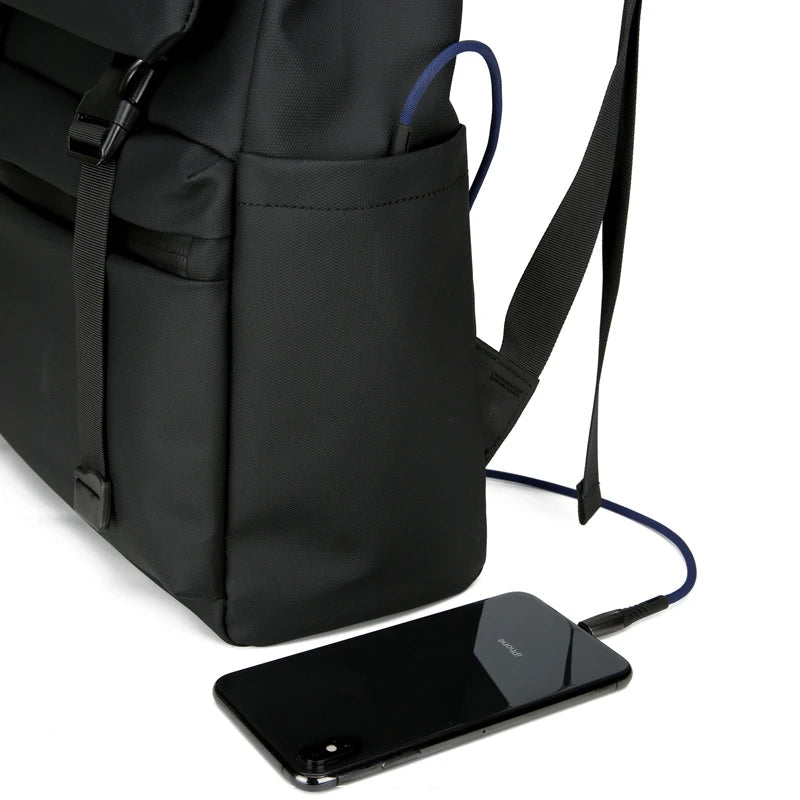 KTX-502739 Large Capacity Durable Travel Laptop Backpack with USB Charging Port and Custom Logo Options