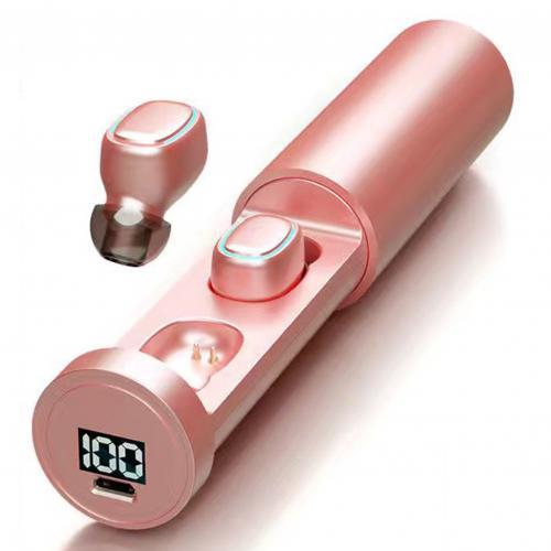 KTX-126739 Wireless Bluetooth 5.0 Sports Earbuds with Digital Display and Binaural Sound, 10m Range, Pull Style