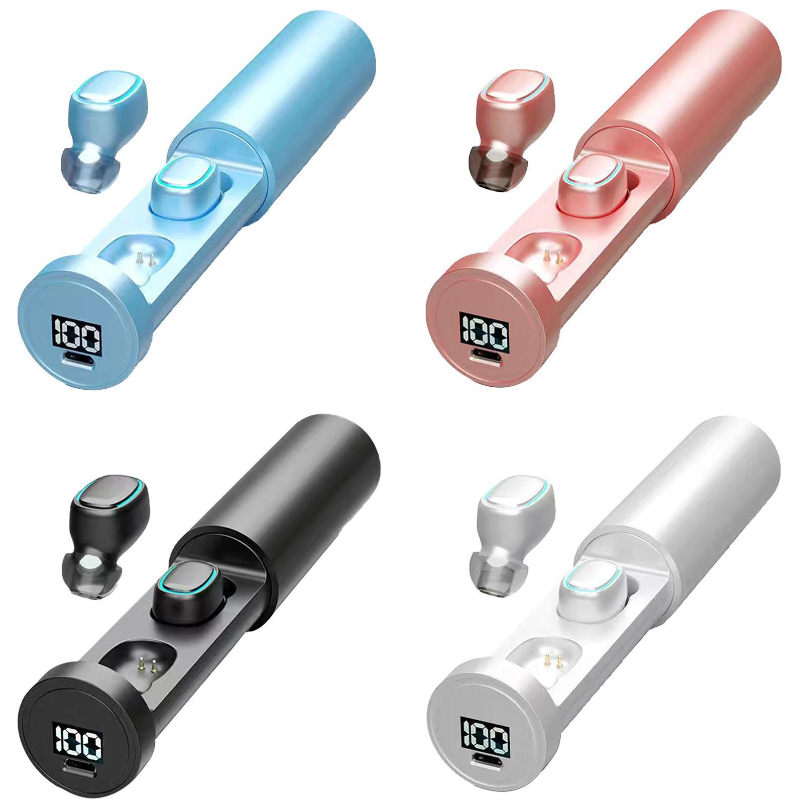 KTX-126739 Wireless Bluetooth 5.0 Sports Earbuds with Digital Display and Binaural Sound, 10m Range, Pull Style