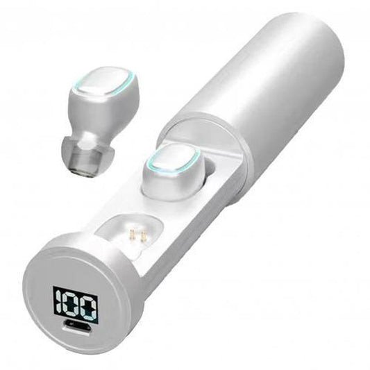 KTX-126739 Wireless Bluetooth 5.0 Sports Earbuds with Digital Display and Binaural Sound, 10m Range, Pull Style