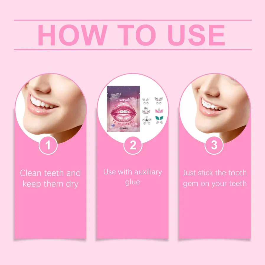 JMT-055946 Lead-Free Tooth Gem Kit with Curing Light and Adhesive for Custom Tooth Décor