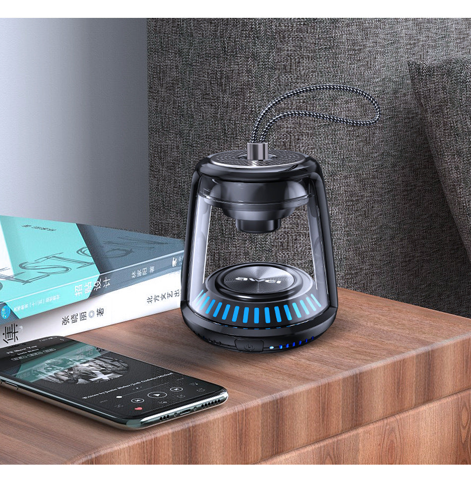 KTX-546131 Transparent Waterproof Mini Bluetooth Speaker with TWS Interconnection - Compact Outdoor Audio Solution