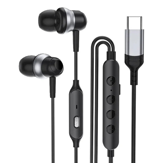 KTX-935315 Wired Type-C Earphone with Microphone for Live Streaming, Singing, and Gaming