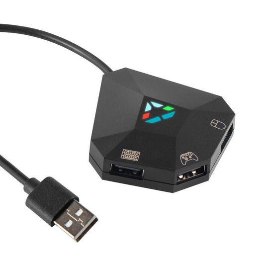 KTX-821523 Keyboard and Mouse Converter for PS4, PS3, Xbox Series X/S and Xbox 360 - Plug and Play USB Adapter