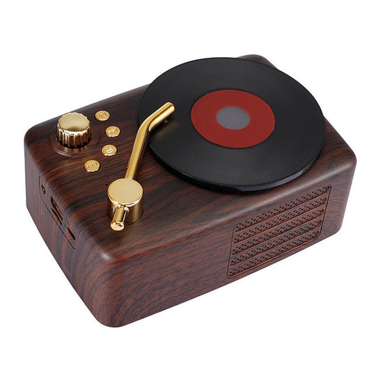 KTX-824083 Bluetooth T12 Record Player with 40mm Speakers, 5W Output, Rechargeable Battery, 10m Range