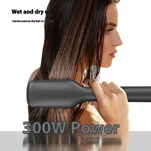 KTX-664787 Two-in-One Hair Dryer and Straightener for Wet and Dry Use - 300W Dual-Function Electric Styling Tool