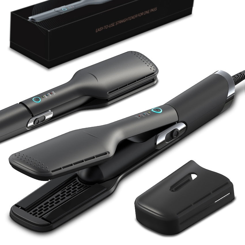 KTX-664787 Two-in-One Hair Dryer and Straightener for Wet and Dry Use - 300W Dual-Function Electric Styling Tool