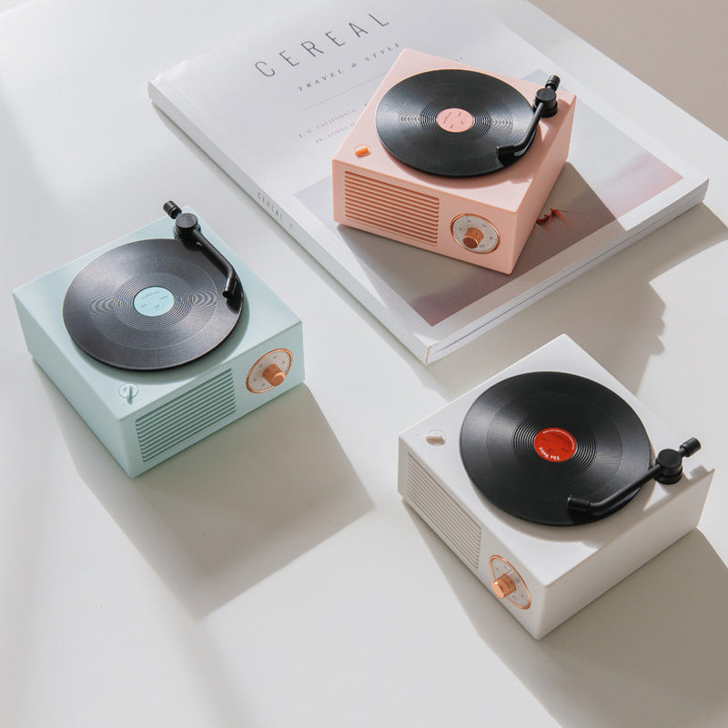 KTX-003731 Bluetooth Vinyl Record Player with Speaker - 5W Output, 1000mAh Battery, 60Hz-15KHz Frequency Range, 10m Bluetooth Range
