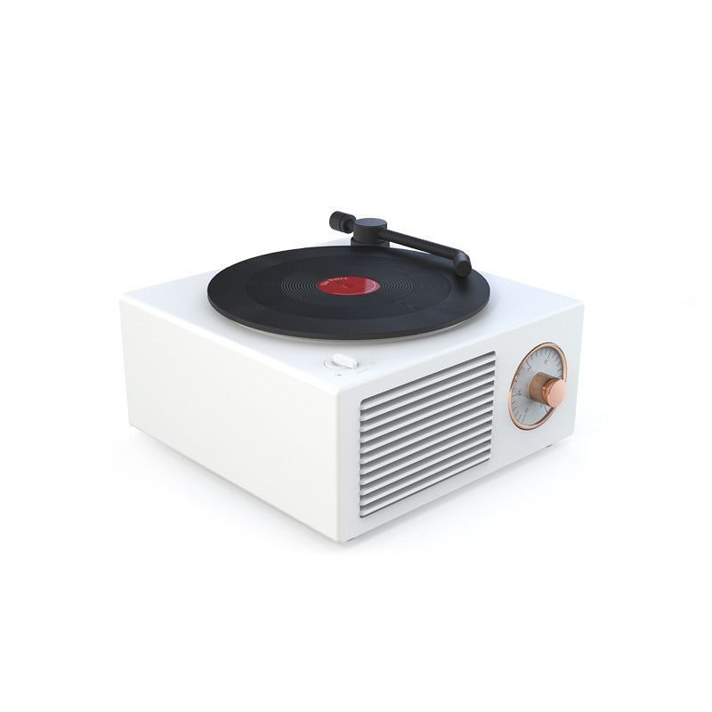 KTX-003731 Bluetooth Vinyl Record Player with Speaker - 5W Output, 1000mAh Battery, 60Hz-15KHz Frequency Range, 10m Bluetooth Range