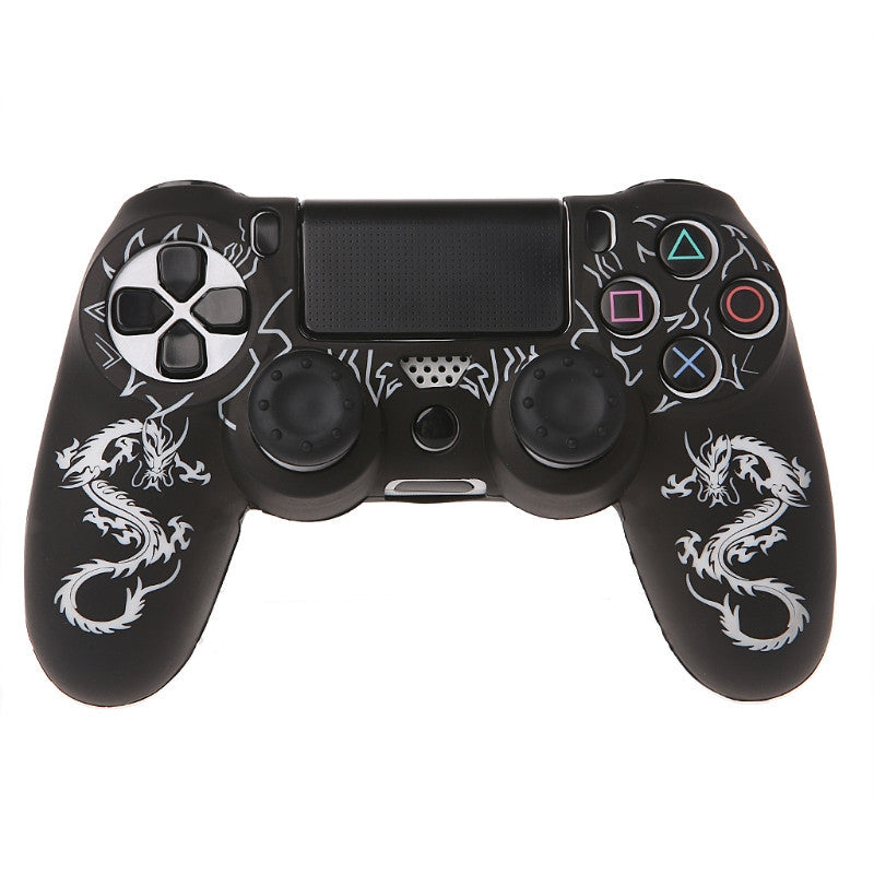 KTX-448659 PS4 Controller Silicone Rubber Sleeve with Dragon Pattern - Protective Case in Multiple Colors