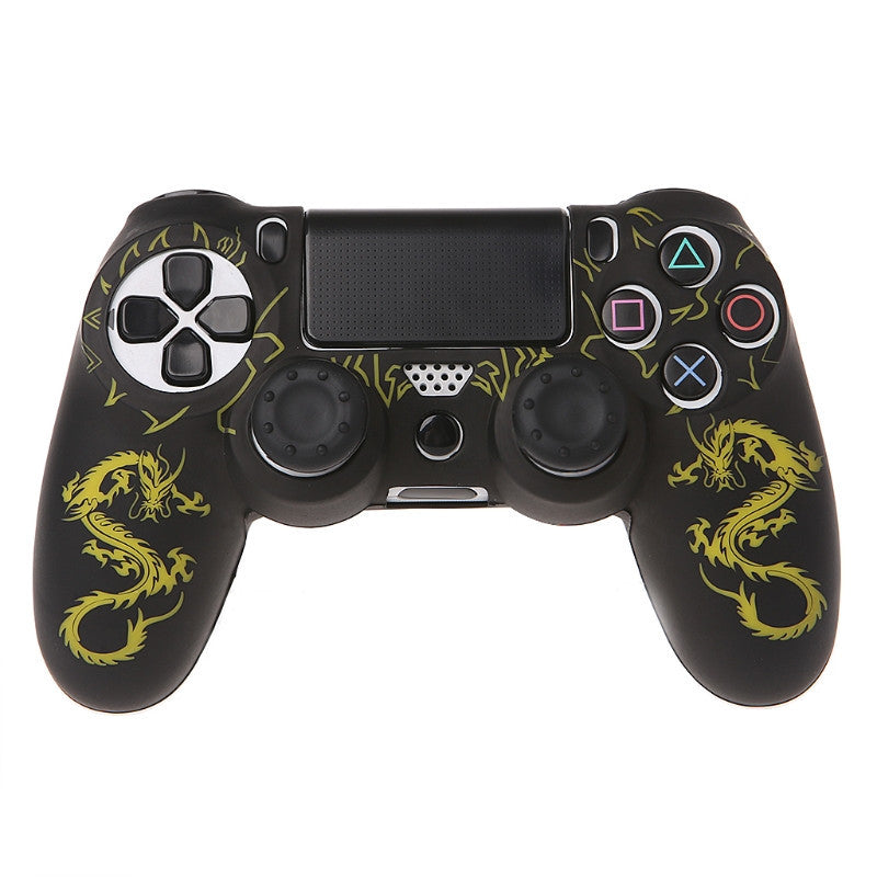KTX-448659 PS4 Controller Silicone Rubber Sleeve with Dragon Pattern - Protective Case in Multiple Colors