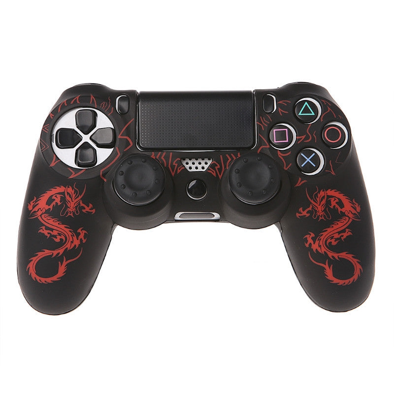 KTX-448659 PS4 Controller Silicone Rubber Sleeve with Dragon Pattern - Protective Case in Multiple Colors
