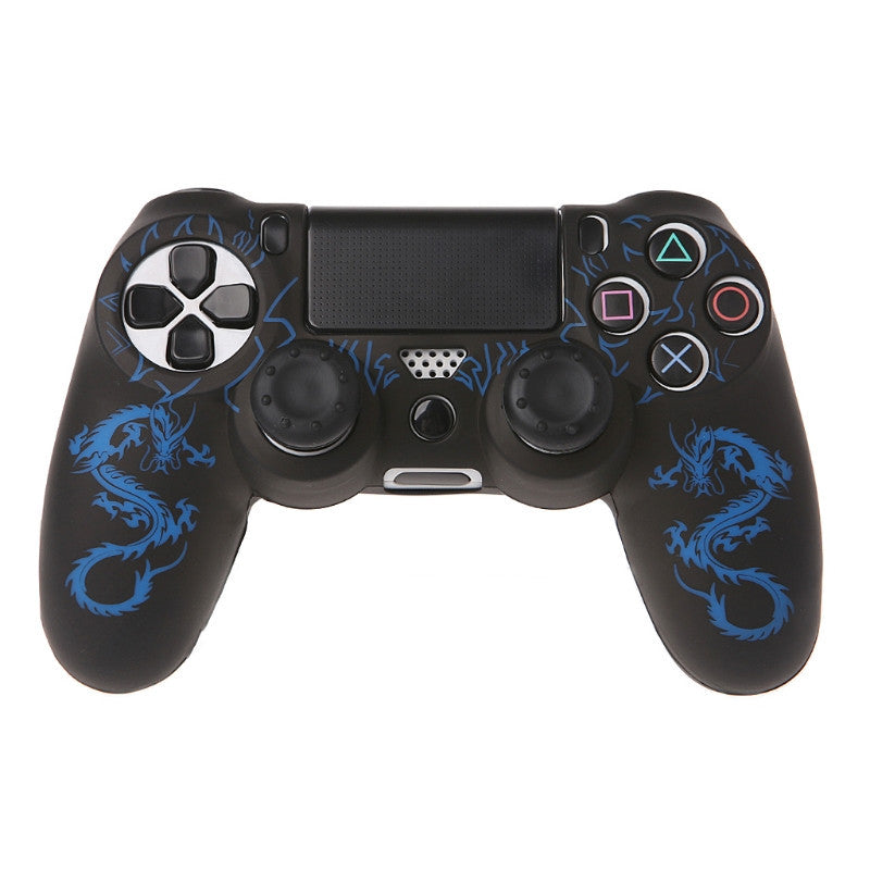 KTX-448659 PS4 Controller Silicone Rubber Sleeve with Dragon Pattern - Protective Case in Multiple Colors