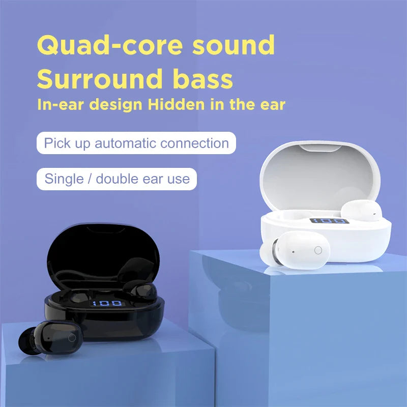 KTX-032723 Wireless Bluetooth 5.0 Earbuds with Microphone and Waterproof Design