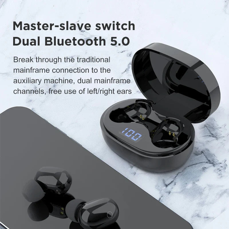 KTX-032723 Wireless Bluetooth 5.0 Earbuds with Microphone and Waterproof Design
