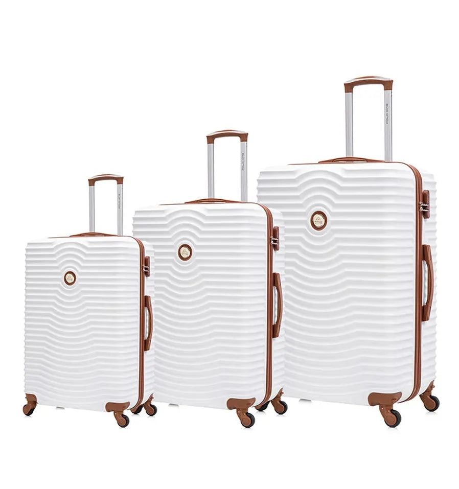 KTX-177683 Lightweight Durable 3-Piece Travel Suitcase Set - Trolley Luggage Bags for Effortless Travel