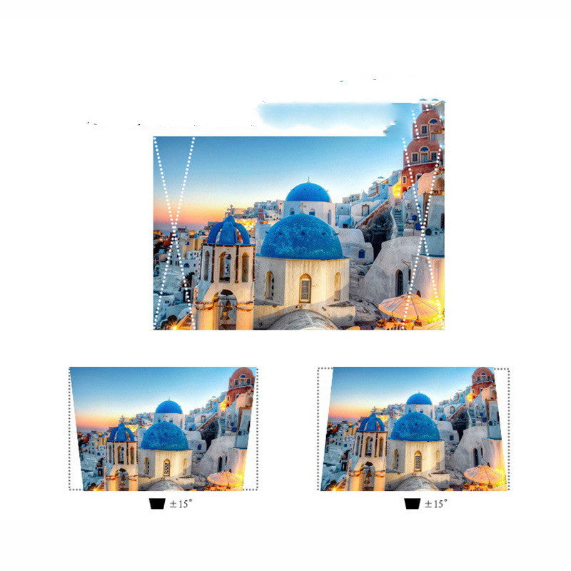 KTX-701267 C80 Mini Projector - Compact 720p Home Theater Experience with LED Projection, 30-200 Inch Display