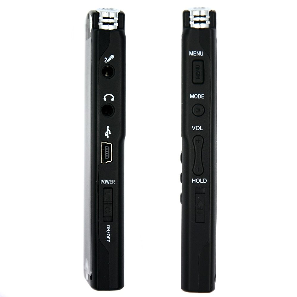 KTX-784403 USB Voice Recorder with External Microphone and Built-In Speakers - Multiple Memory Options Available