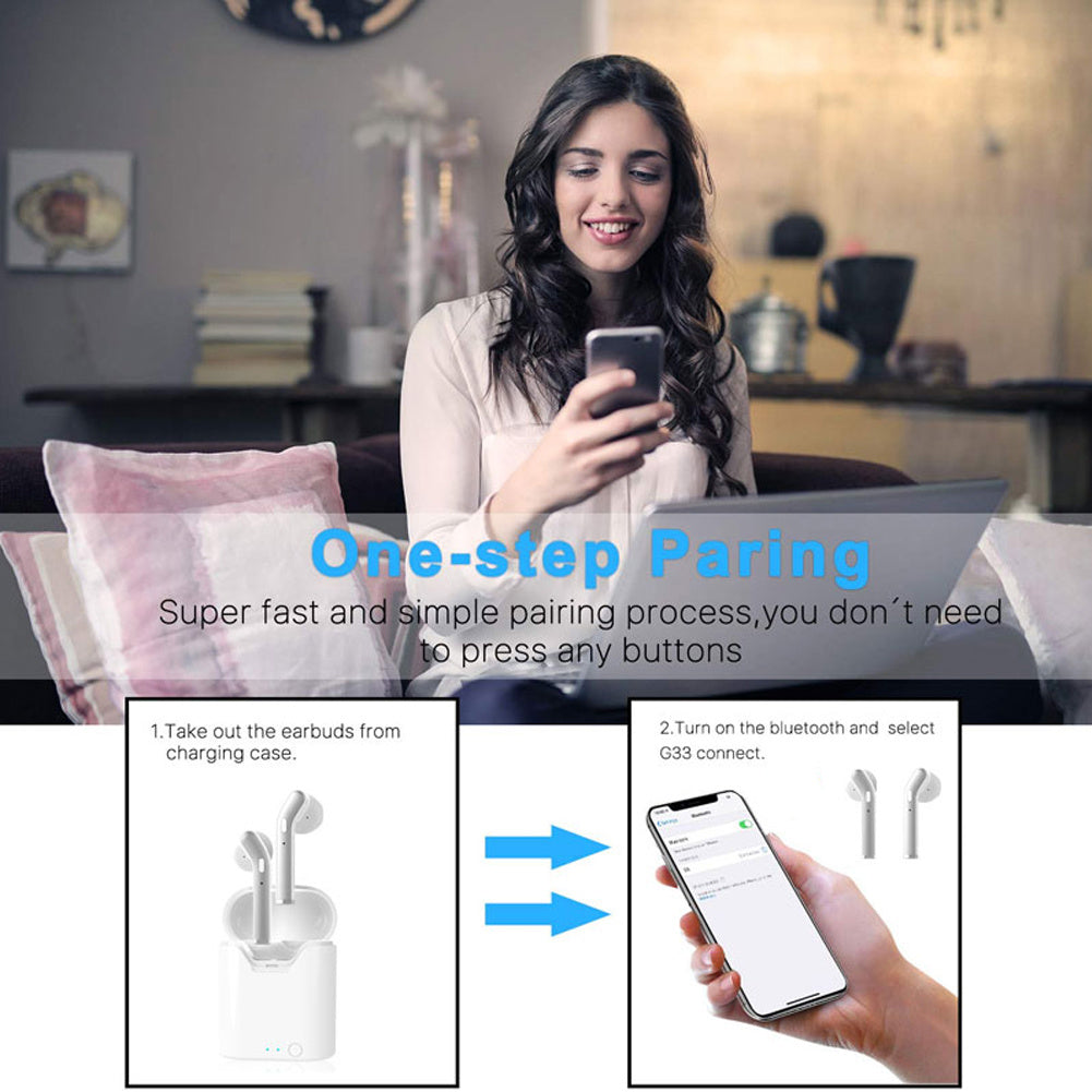 KTX-737683 H17T Wireless Bluetooth Headset with Multi-Point Connection and Voice Control