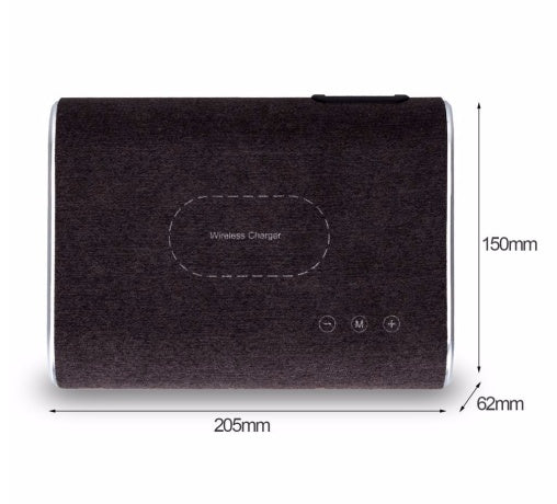 KTX-070419 Wireless Charging Bluetooth Speaker with Dual Stereo Sound and Over-voltage Protection