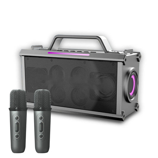 KTX-133651 Portable Wireless Bluetooth Speaker with Microphone for Karaoke and Outdoor Use, High-Fidelity Stereo Sound System