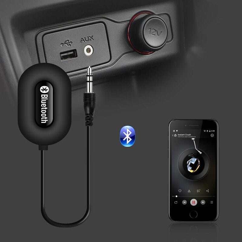 KTX-357267 Bluetooth Audio Receiver Adapter for Car and Home Speakers, Model BOLS-B5, 3.0 Bluetooth, 3.5mm Interface, Wireless Connectivity Up to 10m