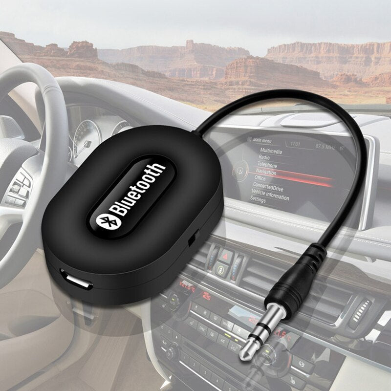KTX-357267 Bluetooth Audio Receiver Adapter for Car and Home Speakers, Model BOLS-B5, 3.0 Bluetooth, 3.5mm Interface, Wireless Connectivity Up to 10m