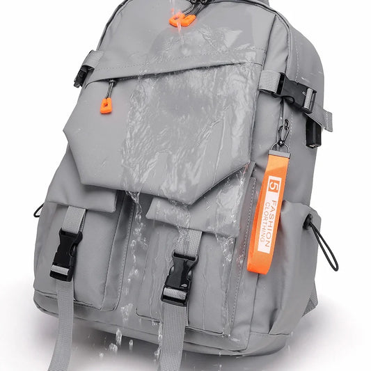 KTX-198931 Custom Logo Water-Repellent Men's Backpack with Large Capacity for Travel and College Students, 17 Inch Design