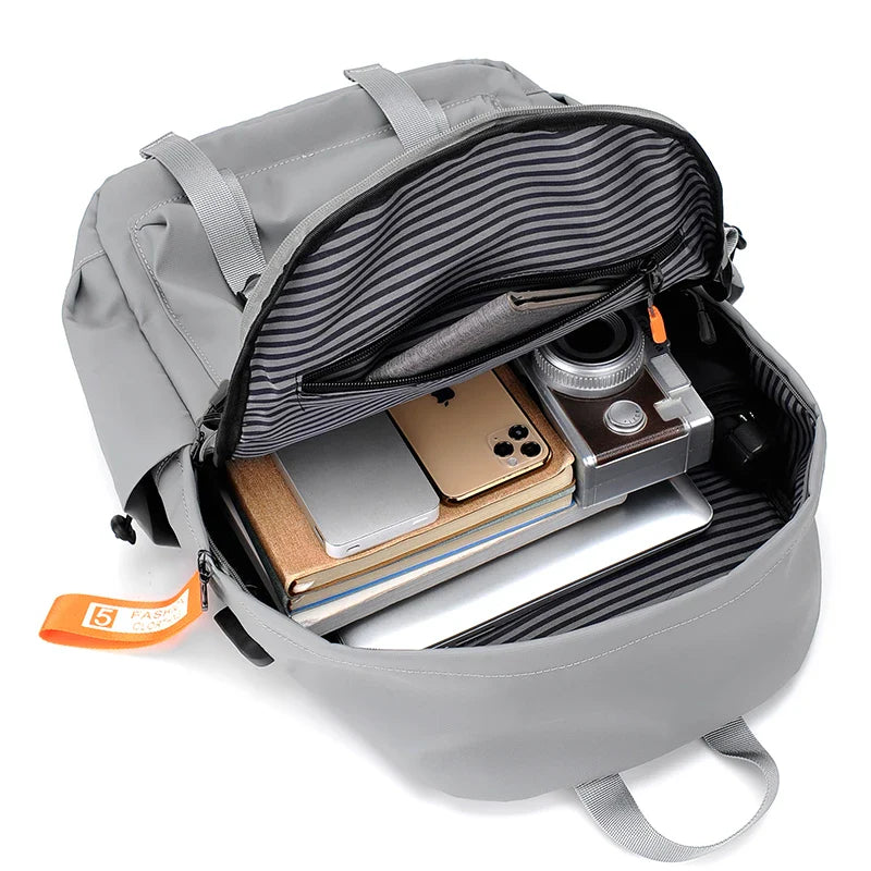 KTX-198931 Custom Logo Water-Repellent Men's Backpack with Large Capacity for Travel and College Students, 17 Inch Design