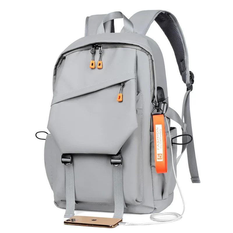 KTX-198931 Custom Logo Water-Repellent Men's Backpack with Large Capacity for Travel and College Students, 17 Inch Design