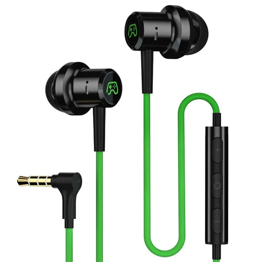 KTX-459603 In-Ear Wired Gaming Earphones with Microphone and Volume Control for Mobile Devices
