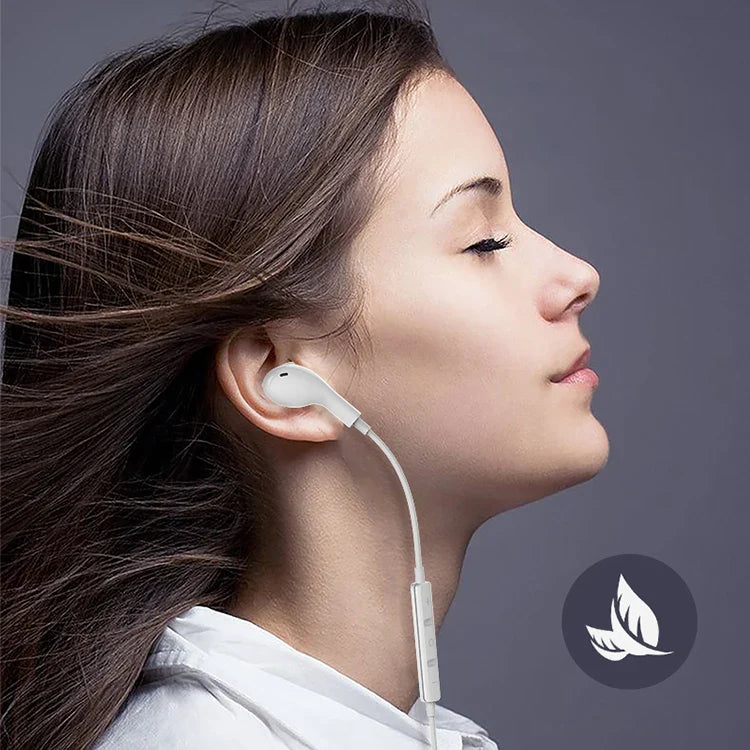 KTX-010003 High-Fidelity In-Ear Gaming Earbuds with Microphone and Volume Control for iPhone - 3.5mm Wired Connection