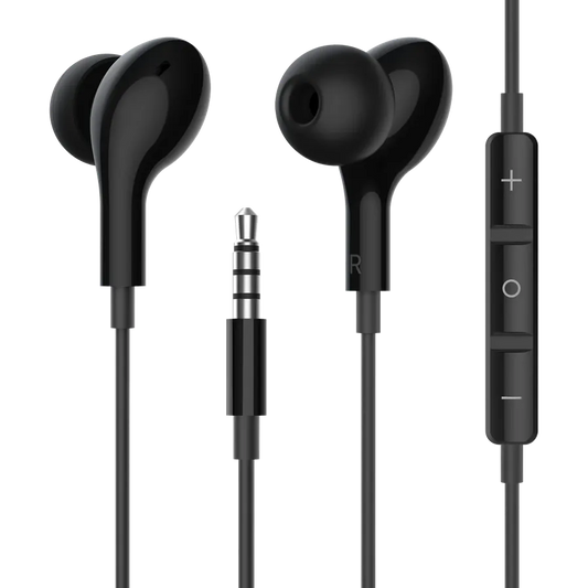 KTX-010003 High-Fidelity In-Ear Gaming Earbuds with Microphone and Volume Control for iPhone - 3.5mm Wired Connection