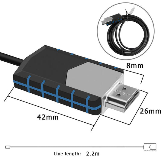 KTX-469587 Type-C to HDMI Cable - 4K High-Definition Video Cable, 2m Length for Mobile Devices and TVs