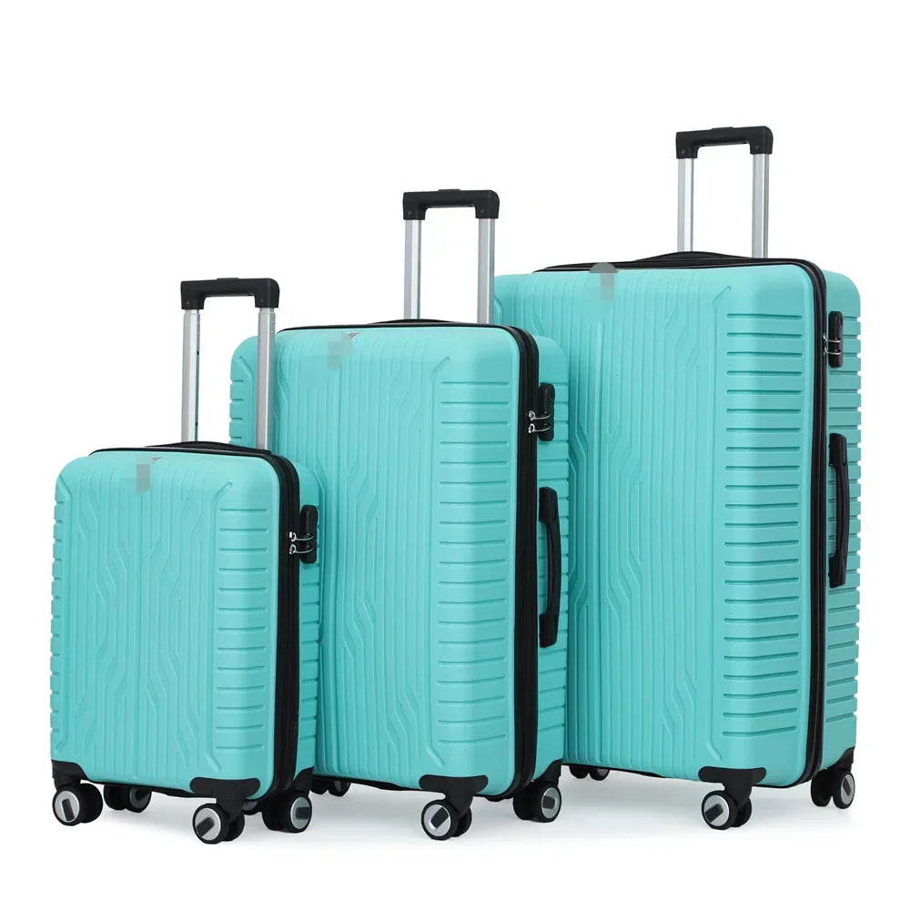 KTX-030803 Luggage Set with Spinner Trolley - Travel Organiser Bags in Matching Colours (20'', 26'', 30'')