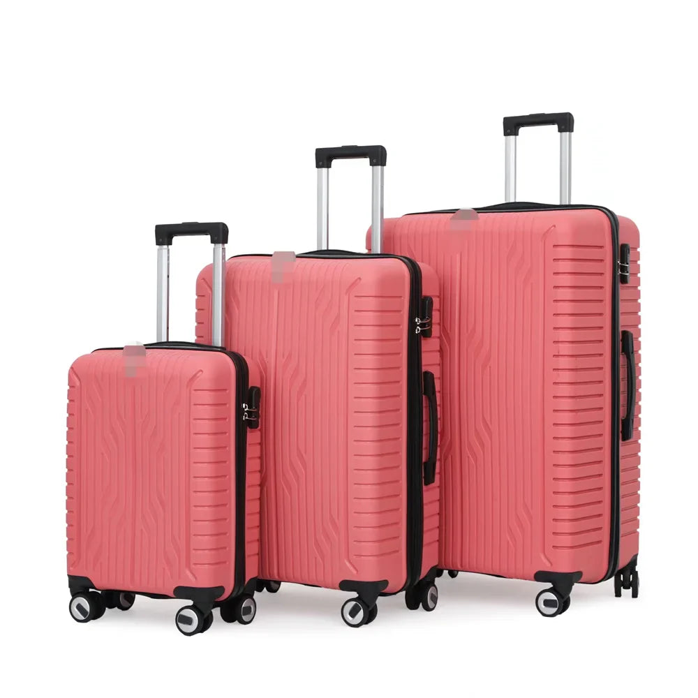 KTX-030803 Luggage Set with Spinner Trolley - Travel Organiser Bags in Matching Colours (20'', 26'', 30'')