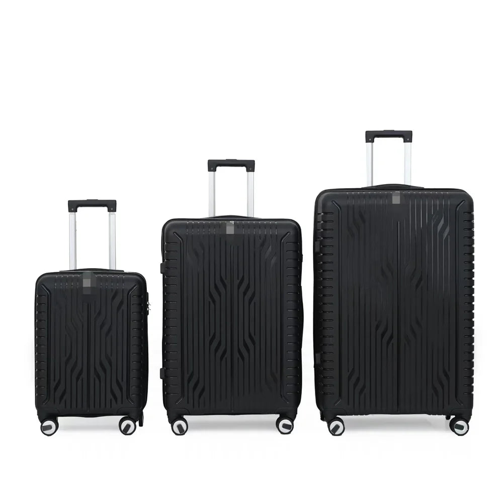 KTX-030803 Luggage Set with Spinner Trolley - Travel Organiser Bags in Matching Colours (20'', 26'', 30'')