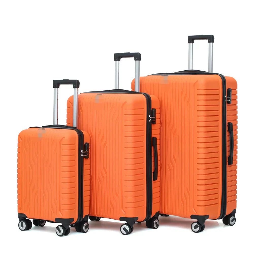 KTX-030803 Luggage Set with Spinner Trolley - Travel Organiser Bags in Matching Colours (20'', 26'', 30'')