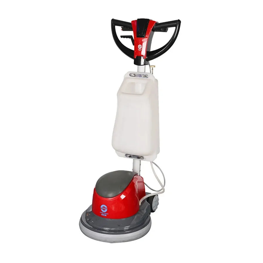 KTX-027539 1100W Multi-Functional Floor Scrubber and Burnishing Machine with Butterfly Handle for Effective Floor and Carpet Cleaning