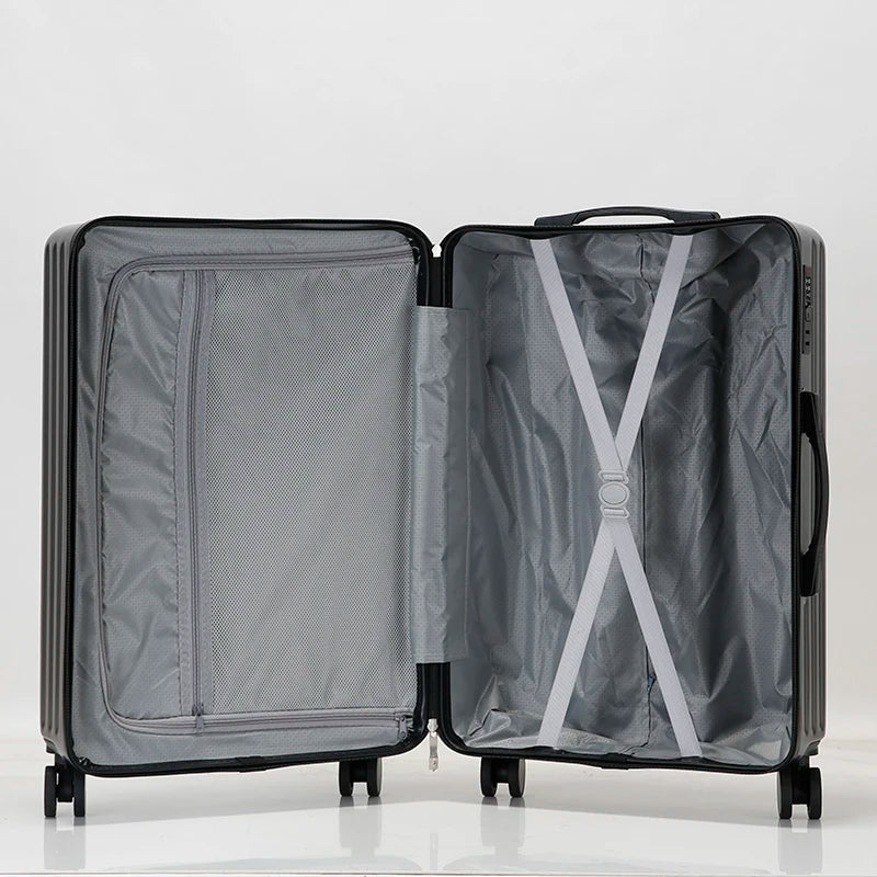 KTX-578643 Set of 3 Travel Cabin Suitcases with Removable Wheels for Easy Mobility