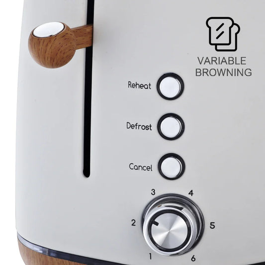 KTX-306963 Stainless Steel 2 Slice Electric Bread Toaster with Smart Features