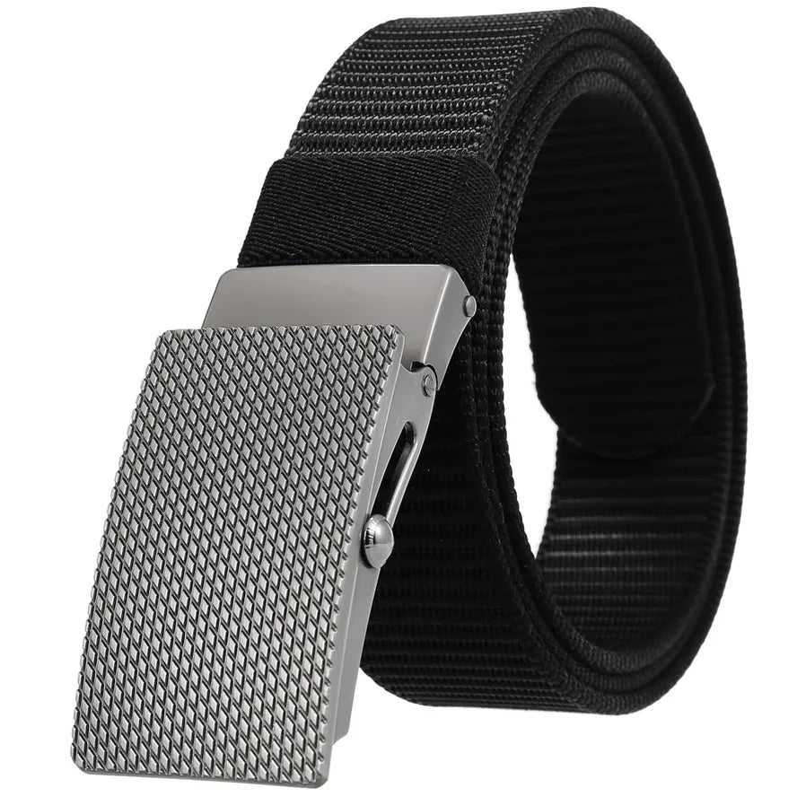 KTX-027667 Nylon Braid Belt with Zinc Alloy Buckle - Stylish and Durable Fashion Accessory