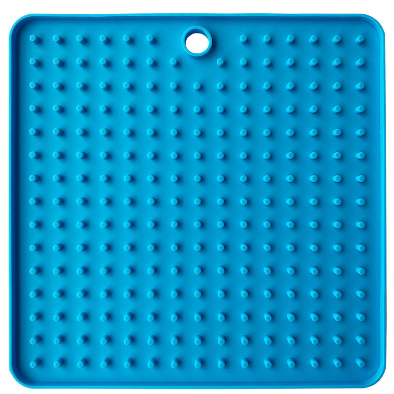 JMT-092106 Silicone Dog Licking Pad - Pet Slow Food Plate, 18.5 x 18.5 cm