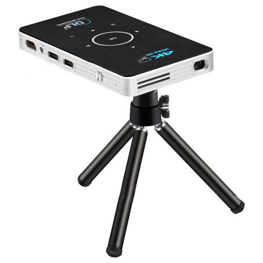 KTX-850451 Wireless DLP Home Projector with 1000 Lumens Brightness and 2000:1 Contrast Ratio, Supports HD, Android System, and Built-in Battery