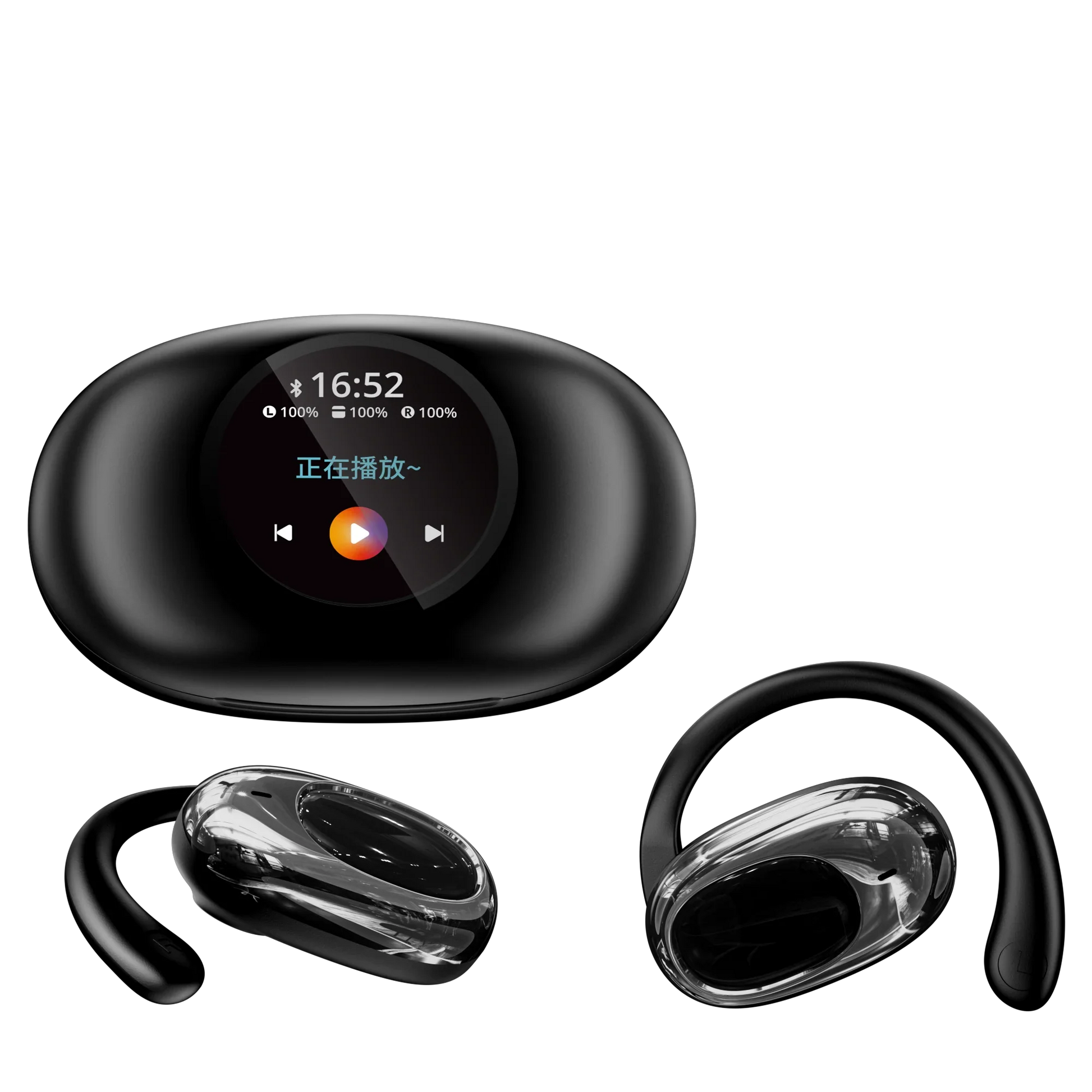 KTX-297171 Wireless Noise Cancelling Earbuds with LED Display and Bluetooth 5.4 Chipset